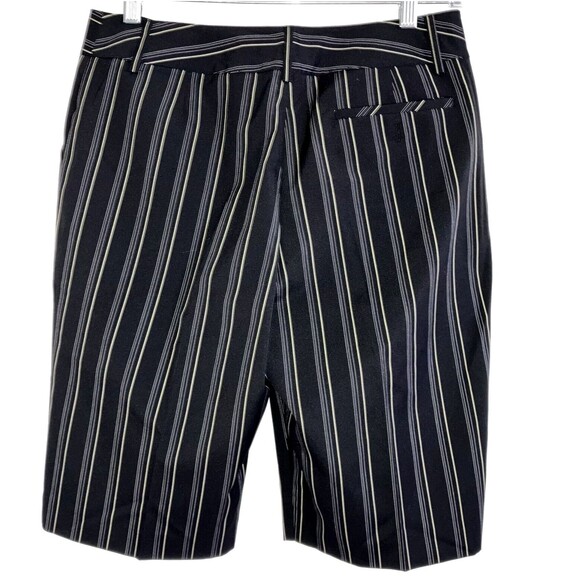 SPORT HALEY 8 Black Pinstripe Stretch Bermuda Golf Sport Walking Shorts Medium - Picture 2 of 5
